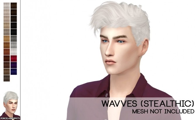 Sims 4 Male Hair Dump: Anto (Electric), Stealthic (Wavves, LikeLust) at Porcelain Warehouse