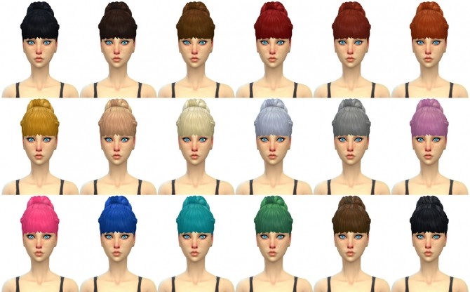 Sims 4 Paris Hair at Simduction