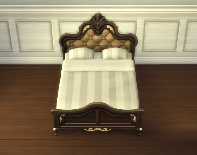 Sims 4 Galleon Bed Frame (Texture Referencing) by plasticbox at Mod The Sims