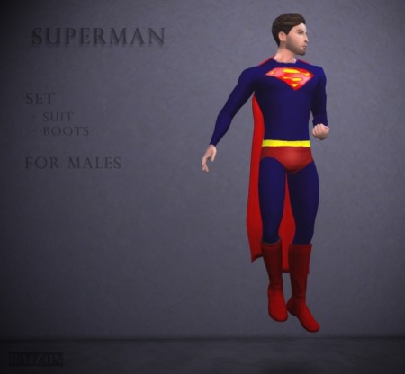 Superman outfit and boots at Raizon