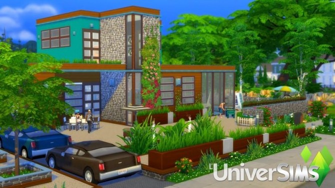 Sims 4 Boréale house by chipie cyrano at L’UniverSims