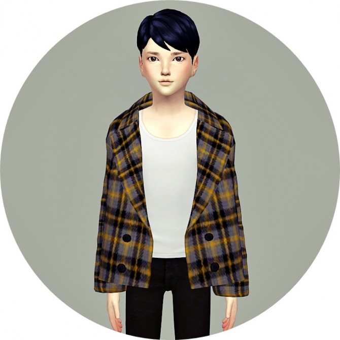 Sims 4 Child ACC Winter Coat v2 checked at Marigold