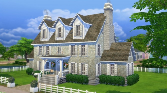 Sims 4 Colonial Sanders house by pollycranopolis at Mod The Sims