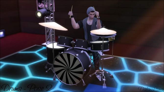 Sims 4 Drums Poses by DalaiLama at The Sims Lover