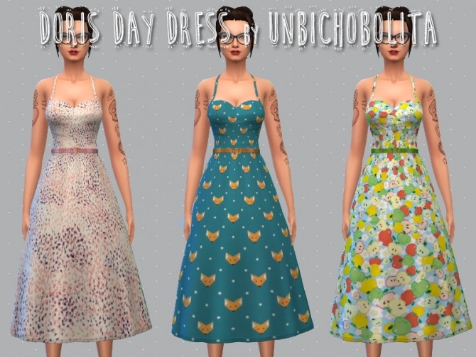 Sims 4 Doris Day Dress at Un bichobolita