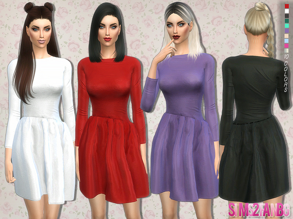 Sims 4 132 Party dress by sims2fanbg at TSR