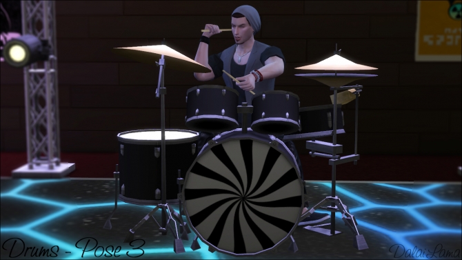 Drums Poses by DalaiLama at The Sims Lover » Sims 4 Updates