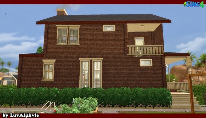 Sims 4 Traditional Living house by luvalphvle at Mod The Sims