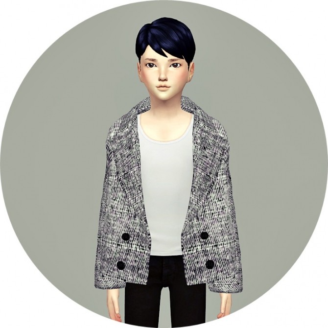 Sims 4 Child ACC Winter Coat v1 single colors at Marigold