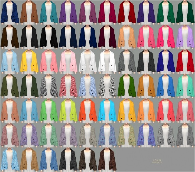 Sims 4 Child ACC Winter Coat v1 single colors at Marigold