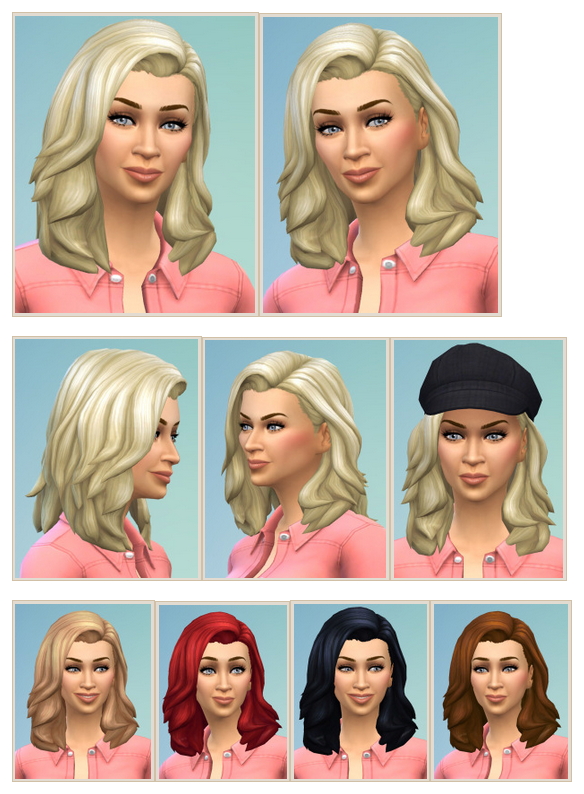 Sims 4 Swinging Hair female at Birksches Sims Blog