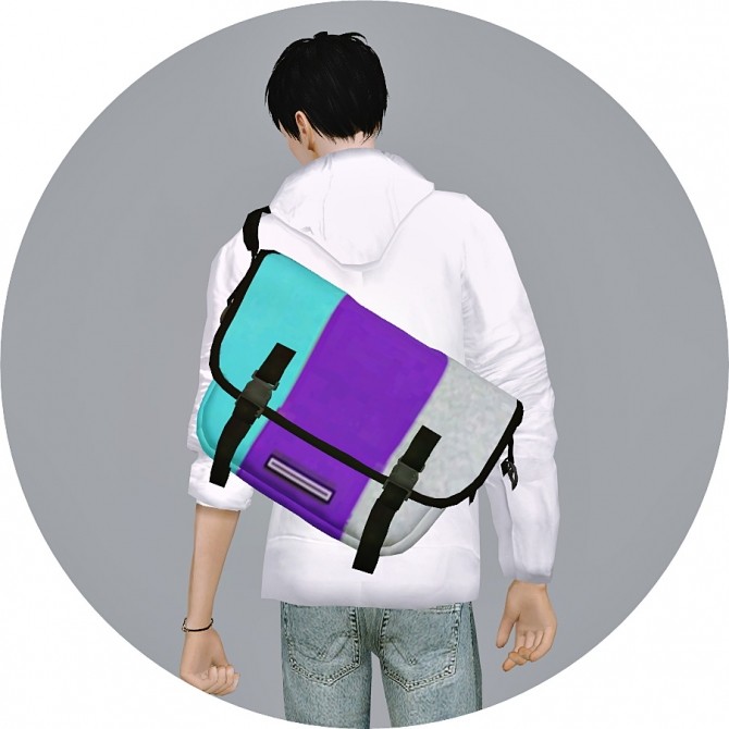 Sims 4 Male Messenger Bag at Marigold