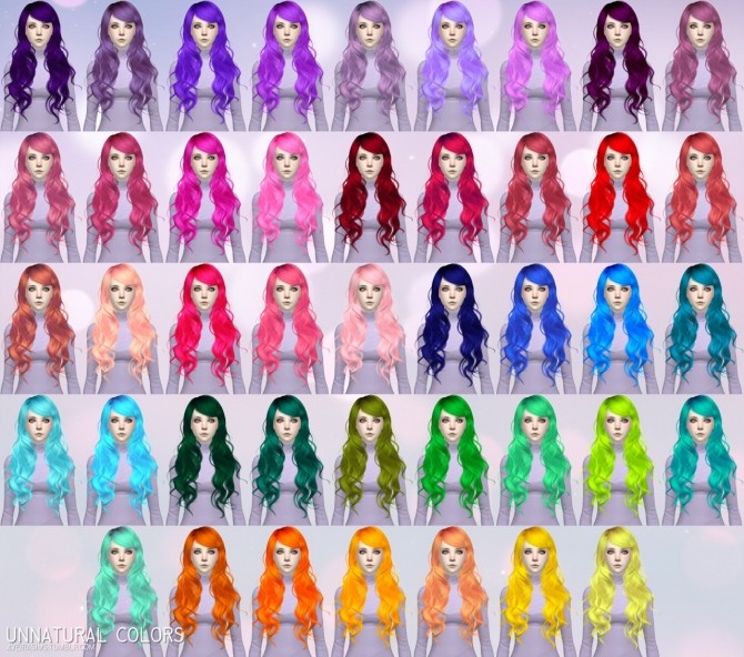 Sims 4 Newsea Sparklers Hair Retexture at Aveira Sims 4