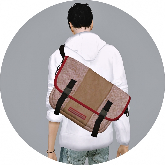 Male Messenger Bag at Marigold » Sims 4 Updates