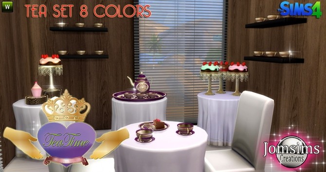 Sims 4 Small Tea Break with Tea Time set at Jomsims Creations