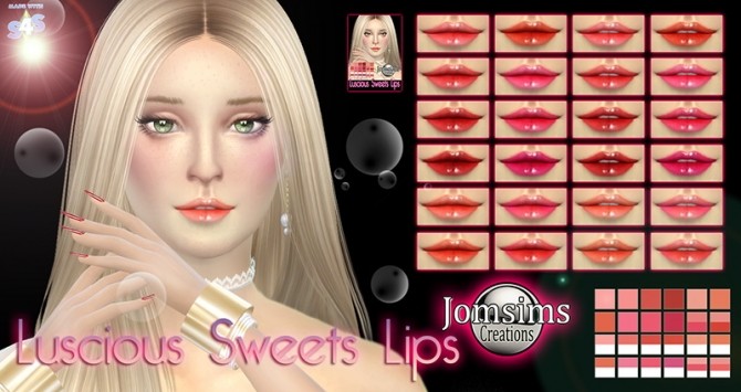 Sims 4 Eyeliner + skin mask + lips at Jomsims Creations