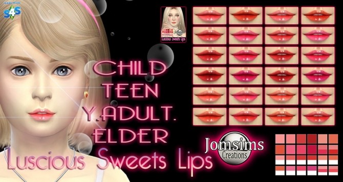 Sims 4 Eyeliner + skin mask + lips at Jomsims Creations