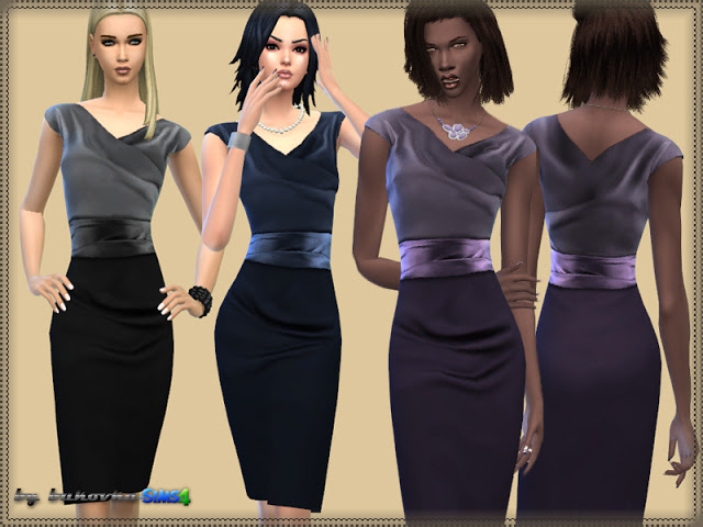 Sims 4 Dress Drapery Overlap at Bukovka