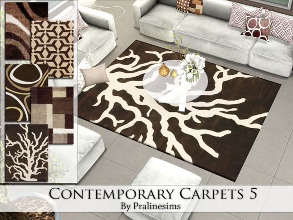 Sims 4 Contemporary Carpets 5 by Pralinesims at TSR