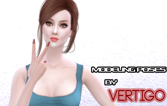 Sims 4 Modeling Poses V1 by Vertigo at SimsWorkshop