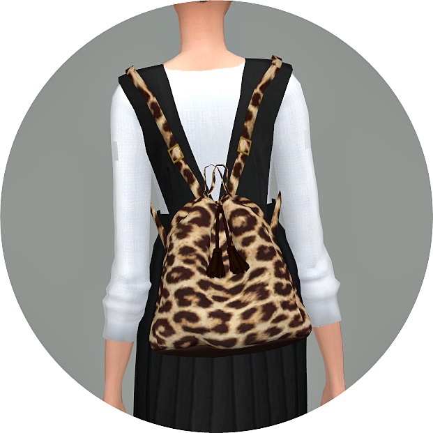 Sims 4 Bucket Backpack V2 at Marigold