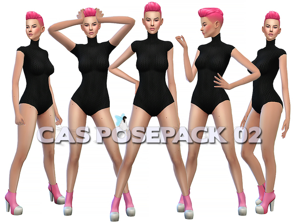Sims 4 Posepack 02 CAS + Ingame by Ms Blue at TSR
