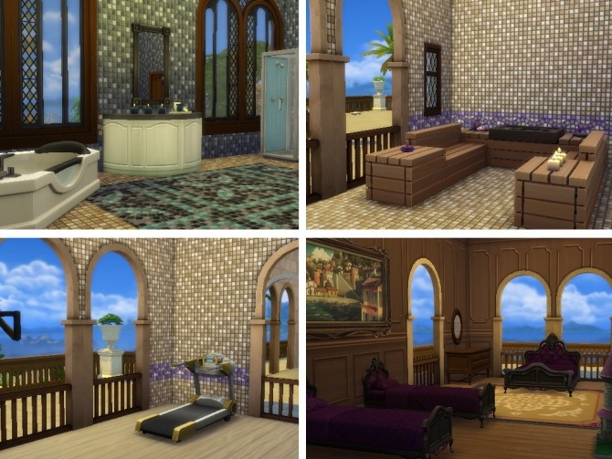 Sims 4 Alexandria Palace Egypt (No CC) at Tatyana Name