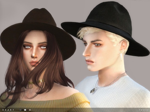 Sims 4 Deary Hat by toksik at TSR