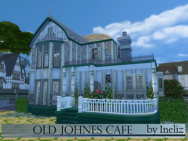 Sims 4 Old Johnes Cafe by Ineliz at TSR