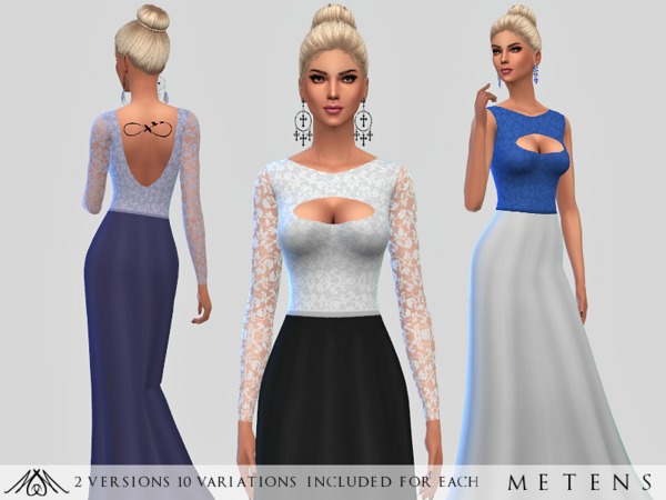 Sims 4 Undo Gown by Metens at TSR