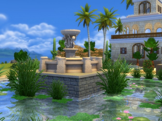Sims 4 Alexandria Palace Egypt (No CC) at Tatyana Name