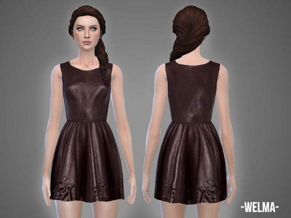 Sims 4 Welma dress by April at TSR