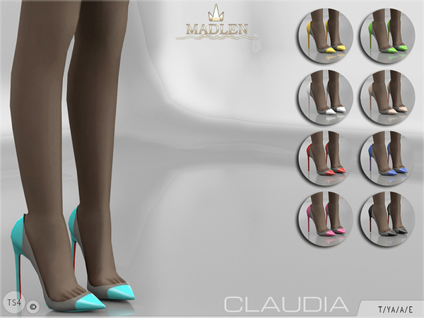 Sims 4 Madlen Claudia Shoes by MJ95 at TSR