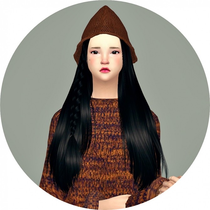 Sims 4 Knit Cone Beanie at Marigold