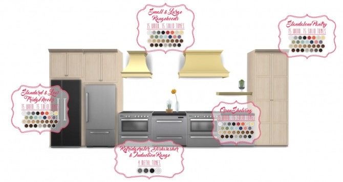 Sims 4 Shaker Kitchen *UPDATED at Simsational Designs