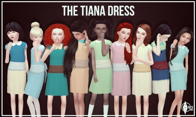 Sims 4 Tiana dress at Onyx Sims
