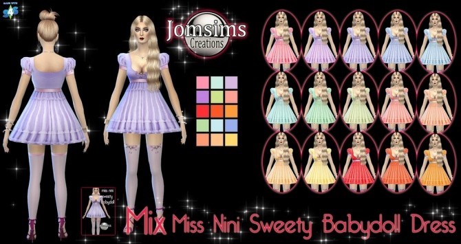 Sims 4 Babydoll dresses at Jomsims Creations