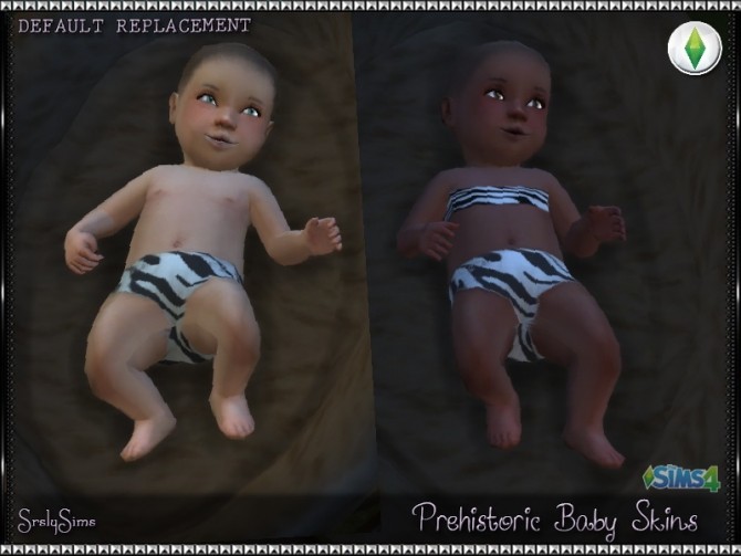 Sims 4 Prehistoric Baby Skins at SrslySims