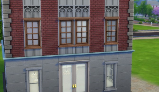 Sims 4 Bruges Gothic walls by Velouriah at Mod The Sims
