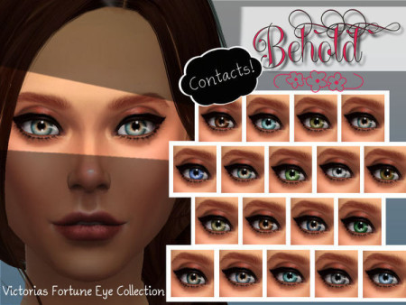 Victorias Fortune Behold Contacts Collection by fortunecookie1 at TSR