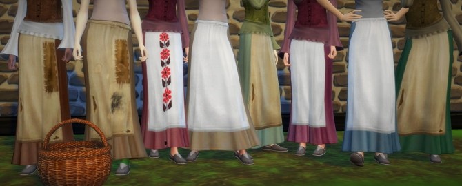 Sims 4 Skirts with apron at Budgie2budgie