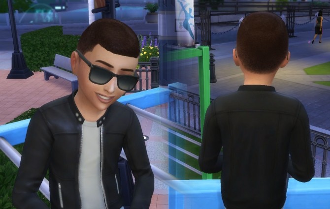 Sims 4 Curly Parted for Boys at My Stuff