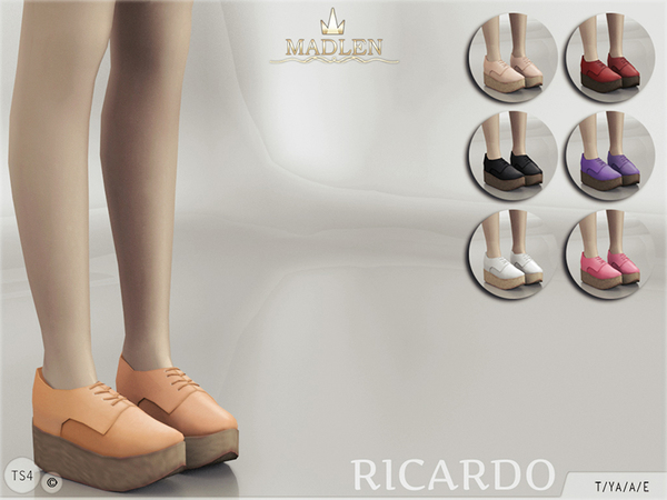 Sims 4 Madlen Ricardo Shoes by MJ95 at TSR