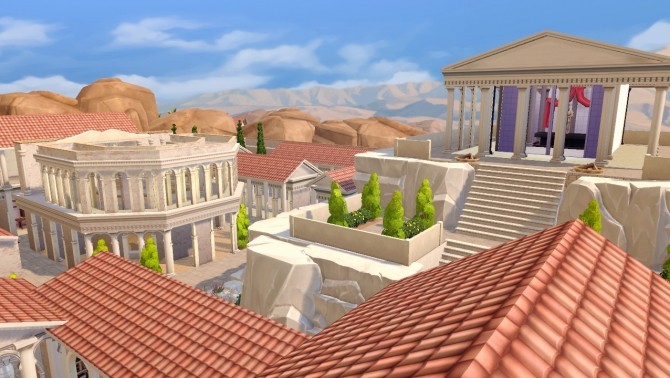 Sims 4 Greek polis at Akai Sims