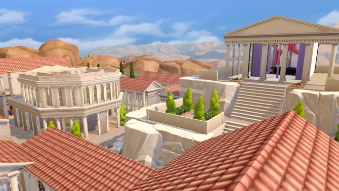 Greek polis at Akai Sims » Sims 4 Updates