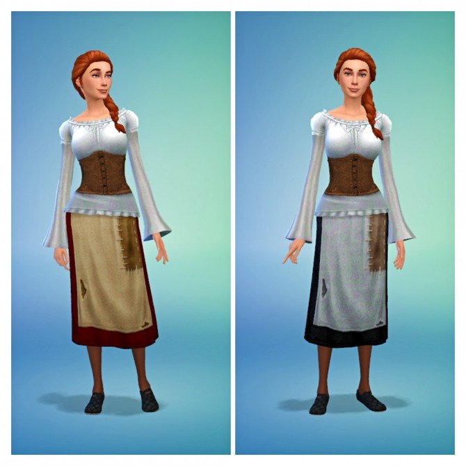 Sims 4 Medieval Peasant Costumes at SimDoughnut