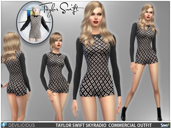 Sims 4 Taylor Swifts SkyRadio TV Commercial Outfit by Devilicious at TSR