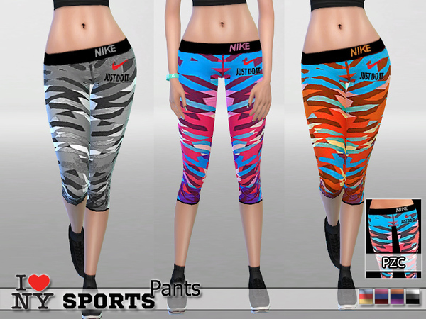 Sims 4 I love New York Sport Set by Pinkzombiecupcakes at TSR