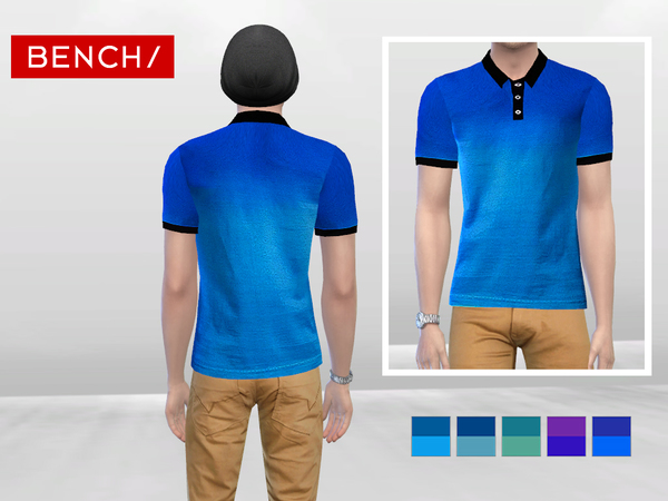 Sims 4 Light Ombre Polo by McLayneSims at TSR