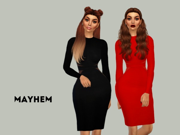 Sims 4 Jenner Dress by NataliMayhem at TSR